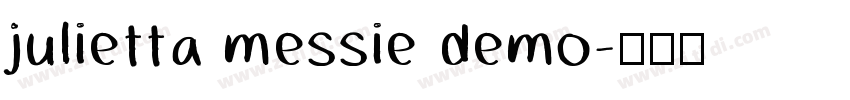 julietta messie demo字体转换